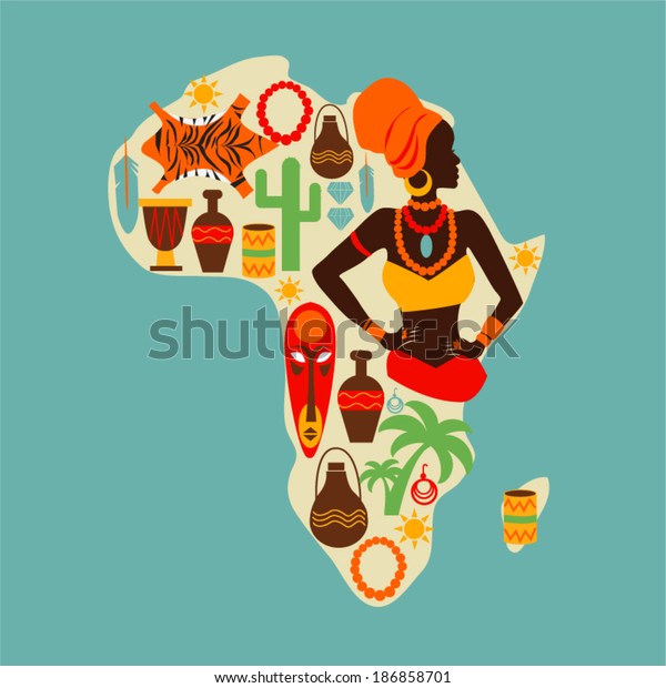 Map Africa Vector Icons Stock Vector Royalty Free 186858701 Shutterstock 6539