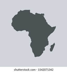 map of Africa. vector illustration