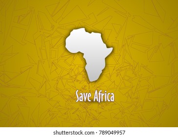  Map of Africa. Vector illustration. Vector africa logo combination. Safari symbol or icon. Unique continent logotype design template. Africa continent vector. Africa travel map, continent