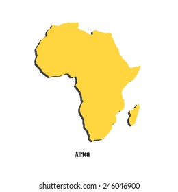 Map of Africa  for your design, concept Illustration.