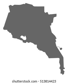 Map - Ahal (Turkmenistan)