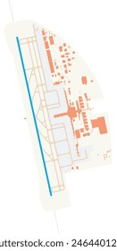 Map of airport Chubu Centrair International Air (Japan). IATA-code: NGO. Airport diagram with runways, taxiways, apron, parking areas and buildings. Map Data from OpenStreetMap.