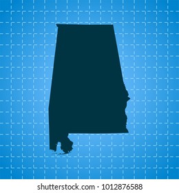 map of Alabama