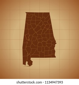 map of Alabama