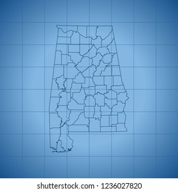 map of Alabama