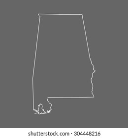 map of Alabama
