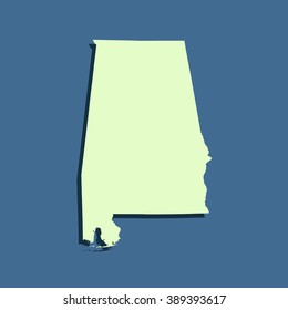map of Alabama