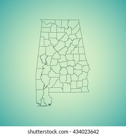map of Alabama