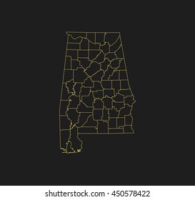 map of Alabama