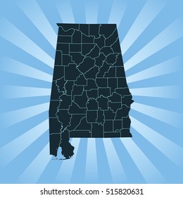 map of Alabama