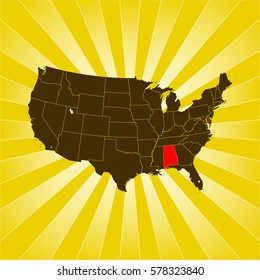 map of Alabama