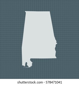 map of Alabama