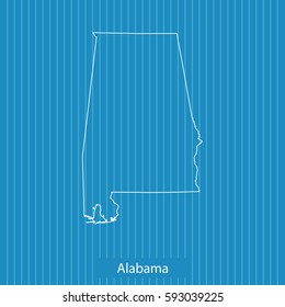 map of Alabama