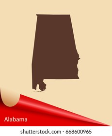 map of Alabama