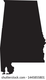 map of Alabama united states