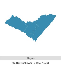 map of Alagoas is a state of Brazil with borders mesoregions