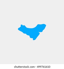Map of Alagoas Vector Illustration