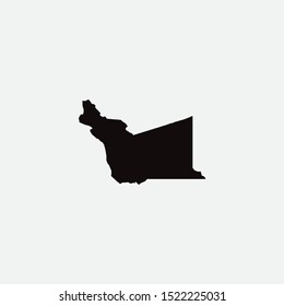Map of Alameda - California graphic element Illustration template design

