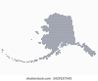 Map of Alaska from Dots