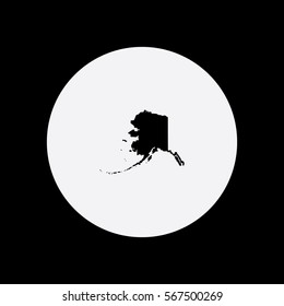 Map of Alaska Vector Illustration

