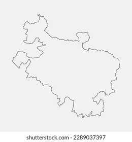 Mapa de Álava - País Vasco - España Esbozo de silueta elemento gráfico Ilustración diseño de plantilla
