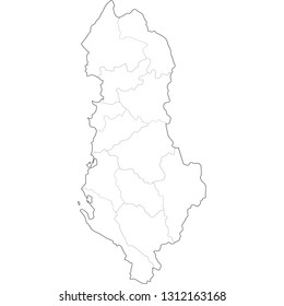 map of albania
