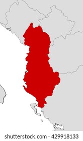 Map - Albania