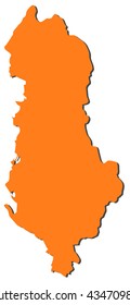 Map - Albania