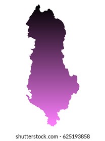 Map of Albania