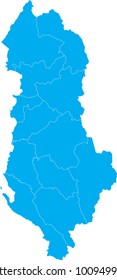 map of Albania country