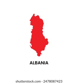 Map of albania vector image.