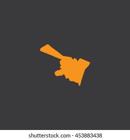 Map of Albany City Vector Illustration