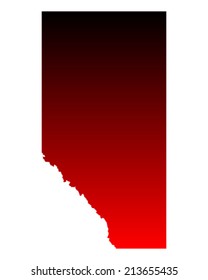 Map of Alberta