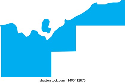 Map Of Alger County In State Of Míchigan