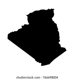 Map of Algeria on a white background, Vector illustration