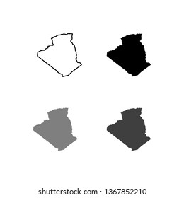 map of Algeria. Vector illustration