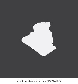 Map of Algeria Vector Illustration