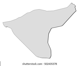 Map - Al-Hasakah (Syria)