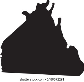Map of allen County in the state of Kentucky