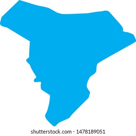 Map of Allendale County in the state of South Carolina