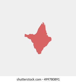 Map of Amapa Vector Illustration