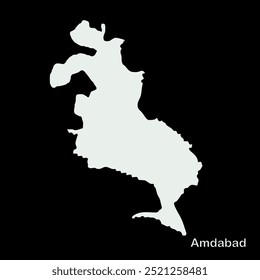 Mapa de Amdabad Block, Distrito de Katihar, Estado de Bihar, República de la India, Gobierno de Bihar, territorio indio, India oriental, política, aldea, turismo