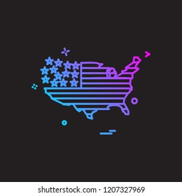 map america  icon vector