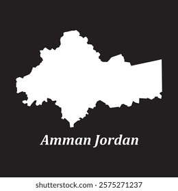 map of amman capital of jordan vector illustration design