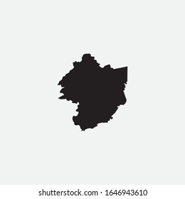 Mapa de Amán - Israel elemento gráfico Diseño de plantillas de ilustración
