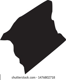 Map of Anderson County in the state of South Carolina