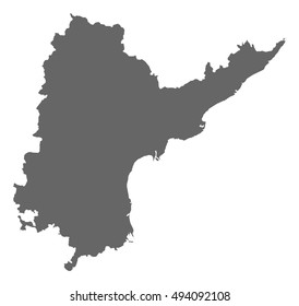 Map Andhra Pradesh India 3dillustration Stock Vector (Royalty Free ...