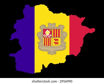Karte von Andorra und Andorran