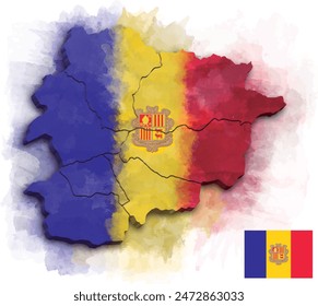 Mapa de ANDORRA con las provincias