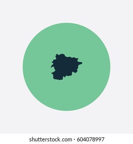 Map of Andorra Vector Illustration


